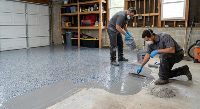 Epoxy Garage Flooring Installation in Charlotte, NC
