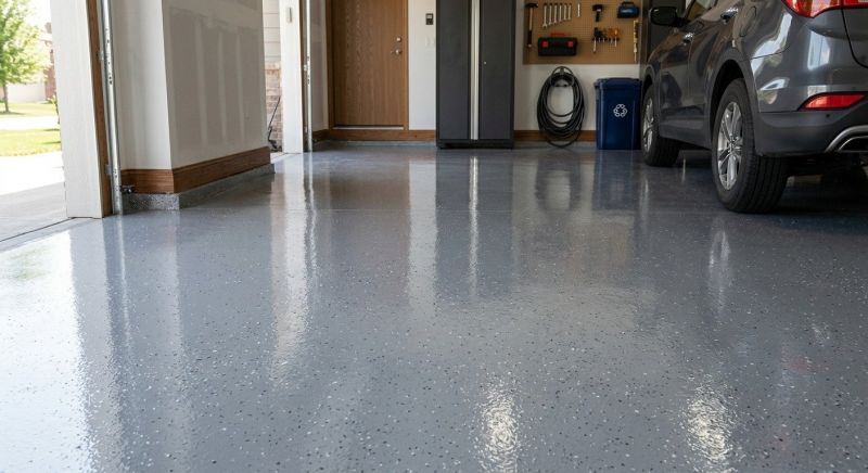 Garage Floor Epoxy Installation in Loudoun County, VA