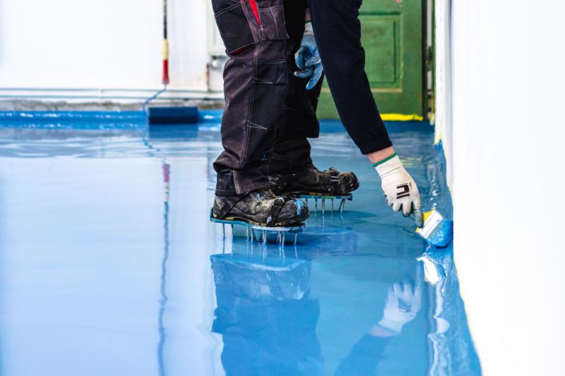 Speckled Garage Floor Painting in Columbia, SC