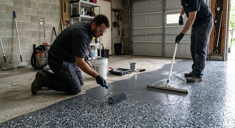 Garage Floor Staining in Alexandria, VA